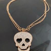 Collana teschio skull collier necklace