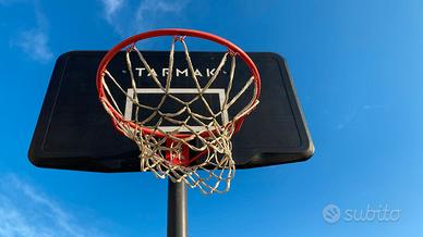 Canestro Basket Decathlon Tarmak Con Palo e Base
