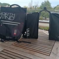 Borsa posteriore North Wind per bicicletta