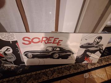 Quadro Diabolik pop-art formato grande (138x48 cm)