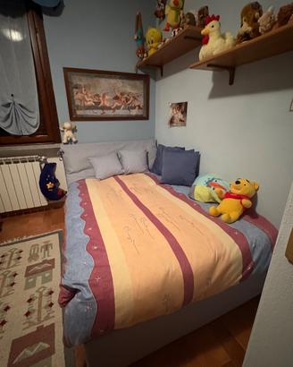 Letto a contenitore letto a una piazza materasso