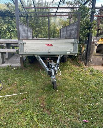 Rimorchio ellebi due assi 1600kg