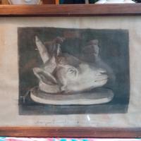 Quadro Testa di Capra firmato 