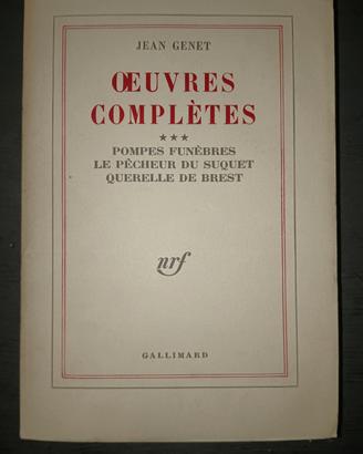 Jean Genet, Euvres completes 1953