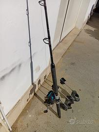 Canna da traina 6 12 lb mulinello shimano