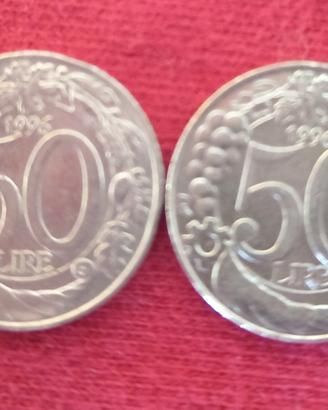 monete medie da 50 lire 