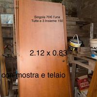 Porta con mostra e telaio