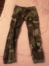 pantaloni stile cargo militari 