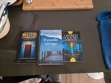Set 3 libri thriller giallo