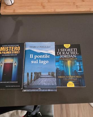 Set 3 libri thriller giallo