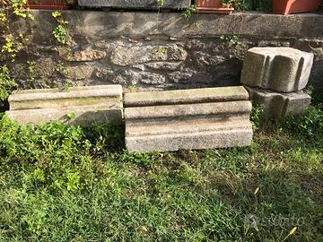 Stipiti portale barocco granito Rosa Baveno