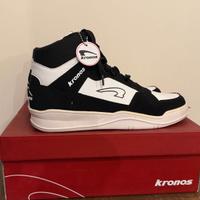 SNEAKERS KRONOS - High Top Lace Up Black/White