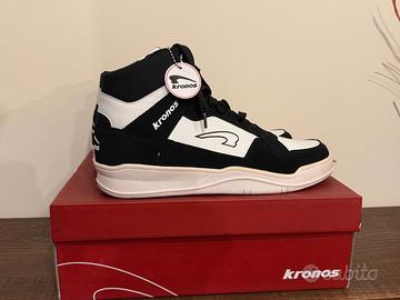 SNEAKERS KRONOS - High Top Lace Up Black/White