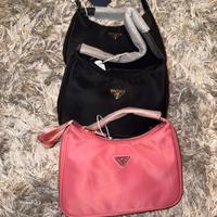 Borsa prada nera/rosa