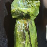 scultura in ceramica " Donna con bambino"