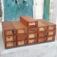 cassetta scatola contenitore vintage merceria 50/6