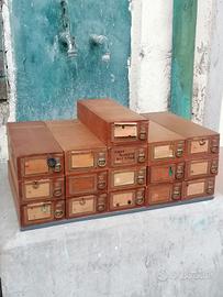 cassetta scatola contenitore vintage merceria 50/6