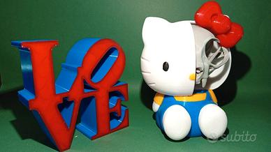 Hello Kitty Metà Scheletro 16 cm Action Figure 3D