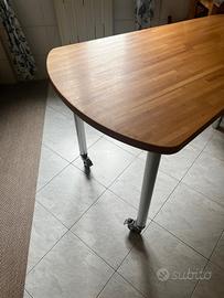 Tavolo da parete con colonna