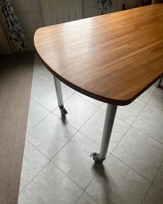 Tavolo da parete con colonna