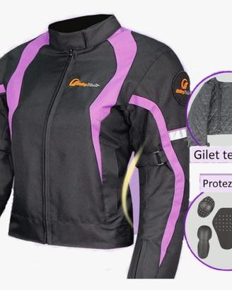 Giubbotto moto donna Msport