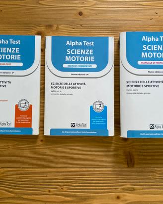 Kit Completo Alpha Test Scienze Motorie Nuovo