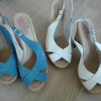 Scarpe con tacco grosso e plateau