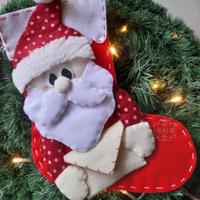 Calza befana o da camino con Babbo Natale