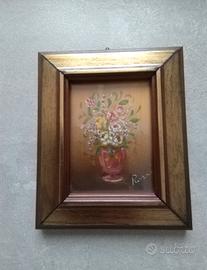 Piccolo quadro con fiori dipinti 