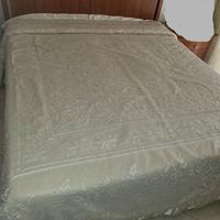 Coperta matrimoniale lana lavorata a mano