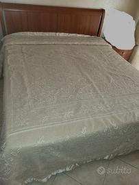Coperta matrimoniale lana lavorata a mano