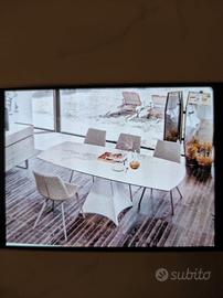 TAVOLO GRES LUC.PORCELLANATO ALLUNGABILE (130-200)