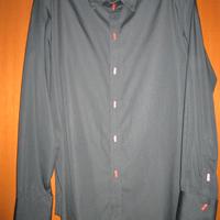 Gianni Versace - camicia cotone bottoni in corallo