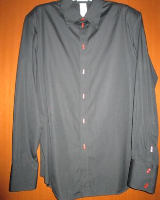Gianni Versace - camicia cotone bottoni in corallo