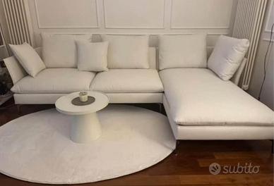 Tapis bianco Natale ovale 140x200 pelo corto