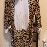 Pigiamone morbido leopardo 