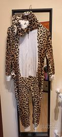 Pigiamone morbido leopardo 