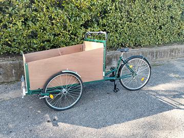 cargobike fabbricata su misura per trasporto
