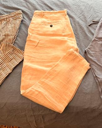 Set di 3 Pantaloni di lino