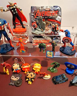 action figure eroi marvel e dc comics kinder e pop