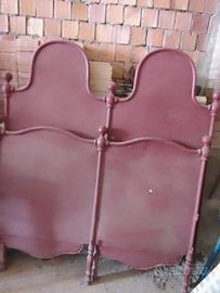 testata e pediera in ferro