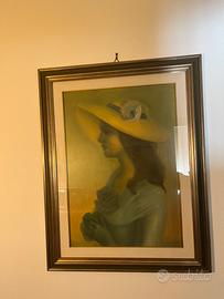 Pietro Buttitta - donna con cappello