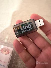 Scheda Audio usb 3D Sound(Ac-3 5.1