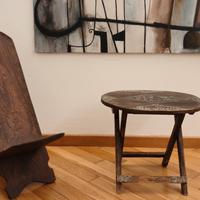 Set sedia sdraio E Tavolino Artigianali Richiudibi