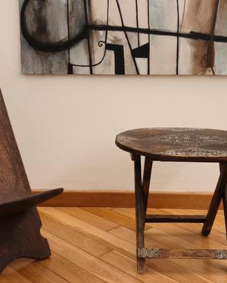 Set sedia sdraio E Tavolino Artigianali Richiudibi