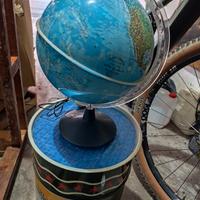 mappamondo anni 70 luminoso 25cm