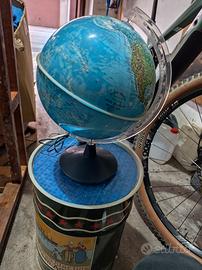 mappamondo anni 70 luminoso 25cm