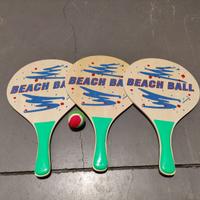 Set di Racchette da Beach Tennis in Legno