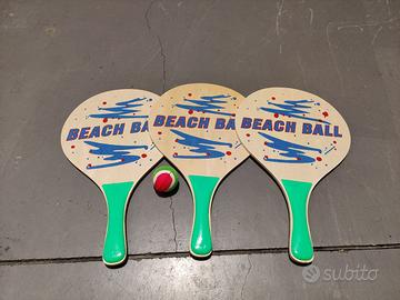 Set di Racchette da Beach Tennis in Legno