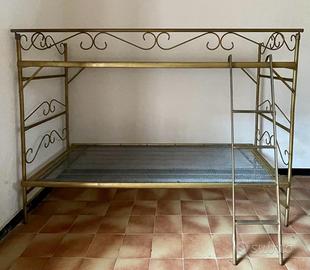 Letto a castello vintage in ferro battuto